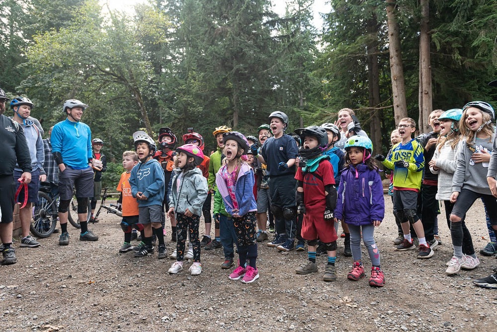 Evergreen Mountain Bike Alliance presents Take A Kid Mountain Biking 2019 at Duthie Hill Mountain Bike Park in Issaquah, Washington. (Evergreen Mountain Bike Alliance presents Take A Kid Mountain Biking 2019 at Duthie Hill Mountain Bike Park in Issaqu