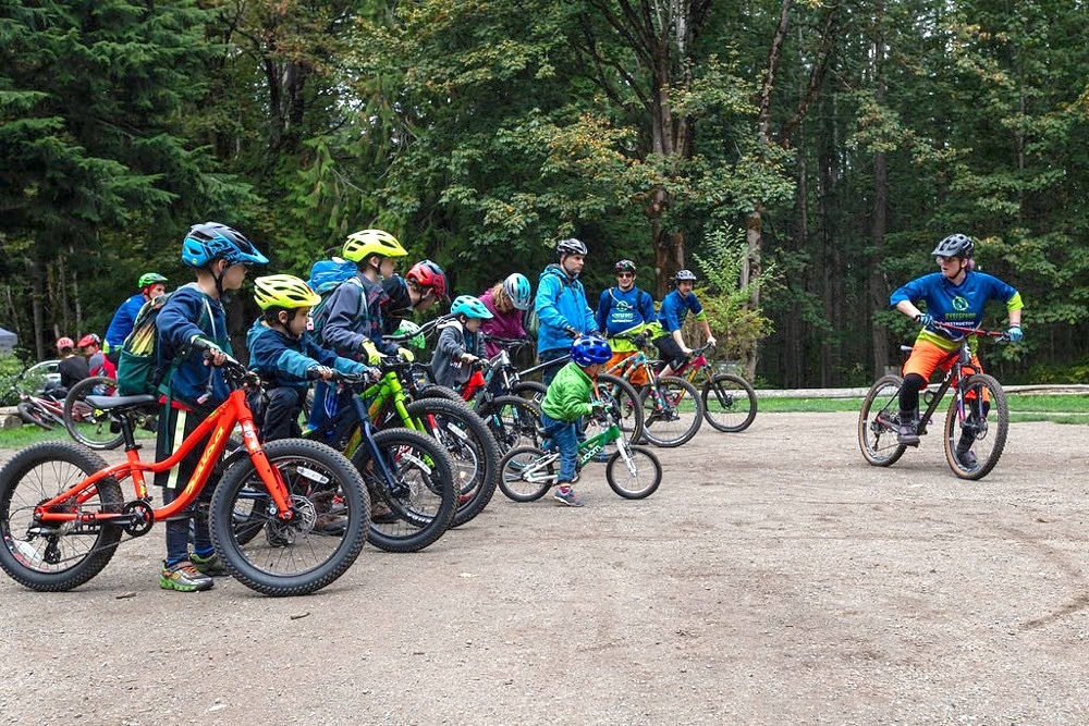 Evergreen Mountain Bike Alliance presents Take A Kid Mountain Biking 2019 at Duthie Hill Mountain Bike Park in Issaquah, Washington. (Evergreen Mountain Bike Alliance presents Take A Kid Mountain Biking 2019 at Duthie Hill Mountain Bike Park in Issaqu