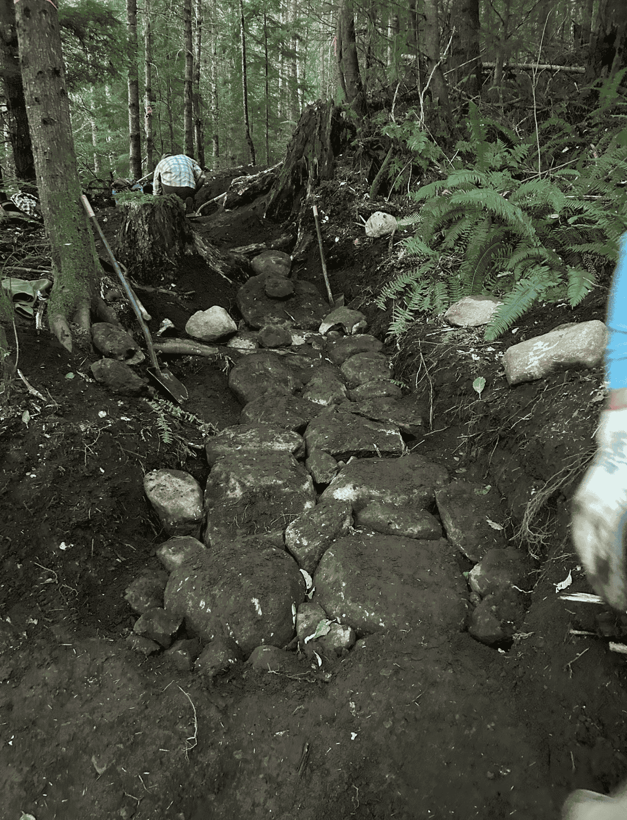 trail E rock armor