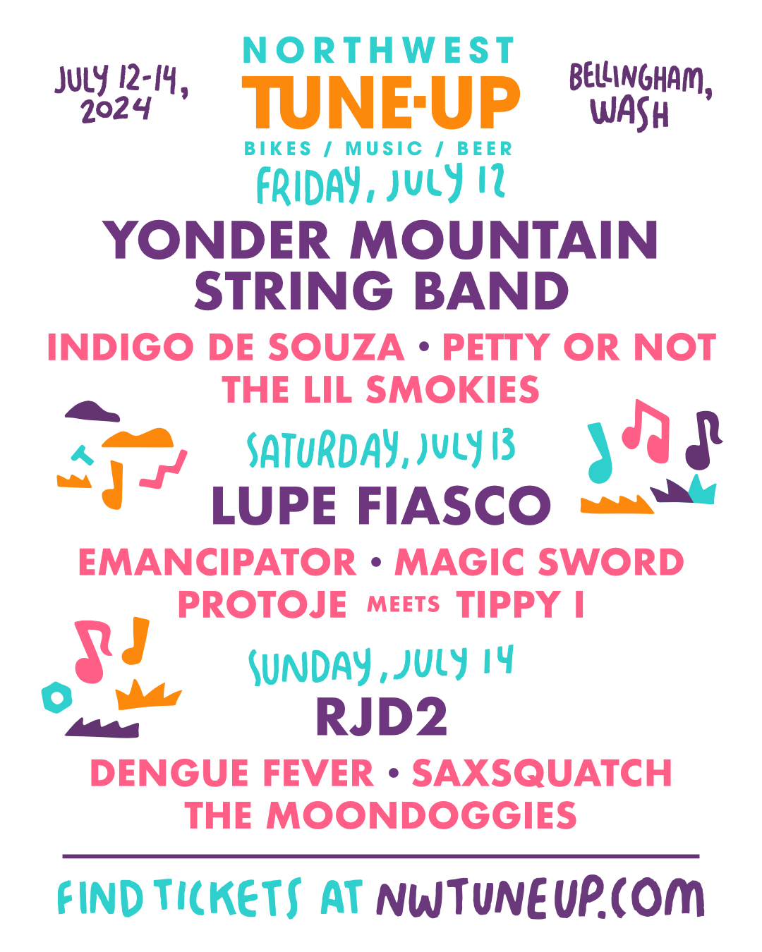 NW Tune Up 2024 Full Lineup Text Only