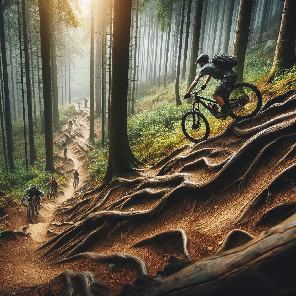 Steep fall line MTB