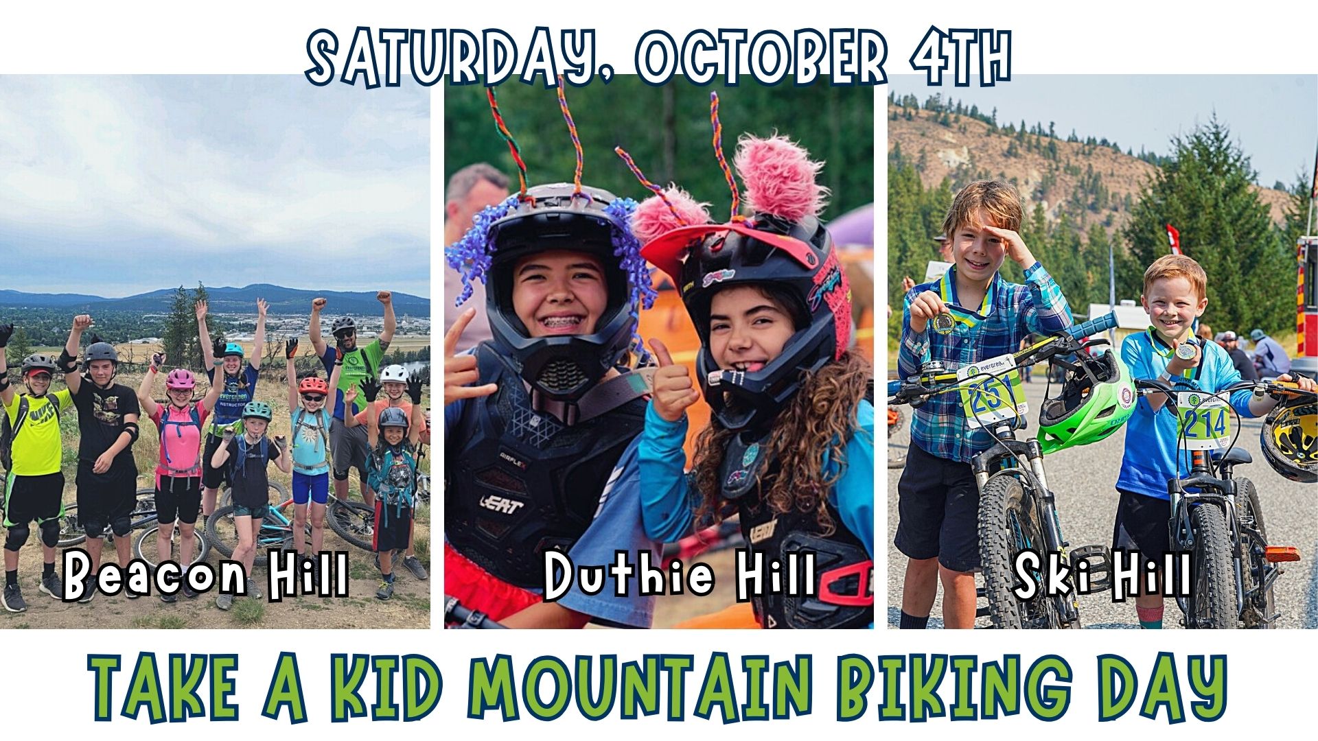 Family fun guide to Take A Kid Mountain Biking Day on October 4th